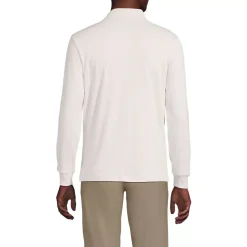 Men's Long Sleeve Cotton Supima Polo Shirt with Pocket