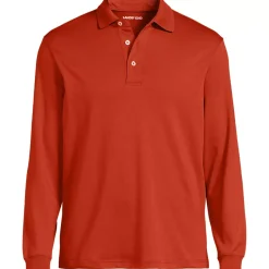 Men's Long Sleeve Cotton Supima Polo Shirt