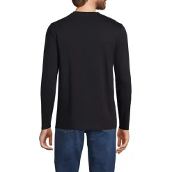 Men's Long Sleeve Cotton Supima Henley