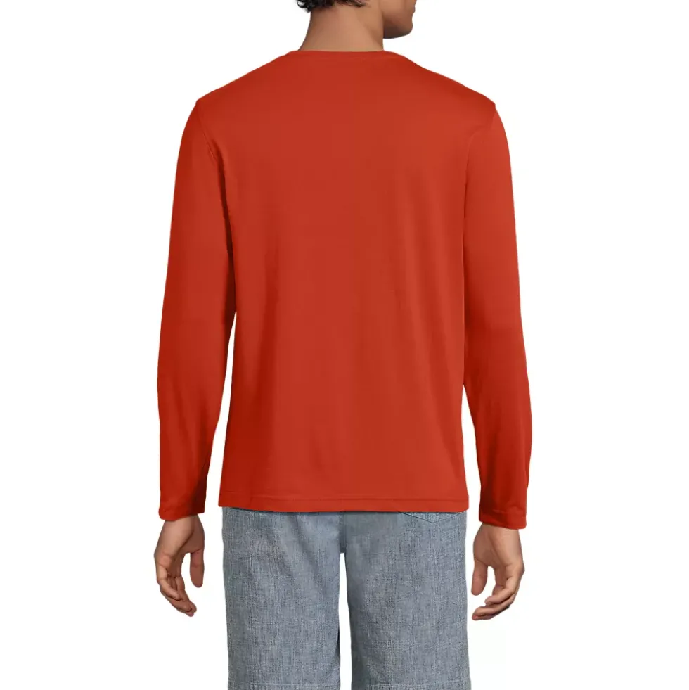 Men's Long Sleeve Cotton Supima Henley