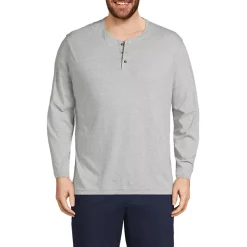 Men's Long Sleeve Cotton Supima Henley