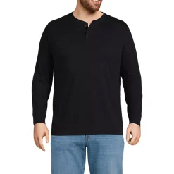 Men's Long Sleeve Cotton Supima Henley