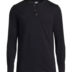 Men's Long Sleeve Cotton Supima Henley