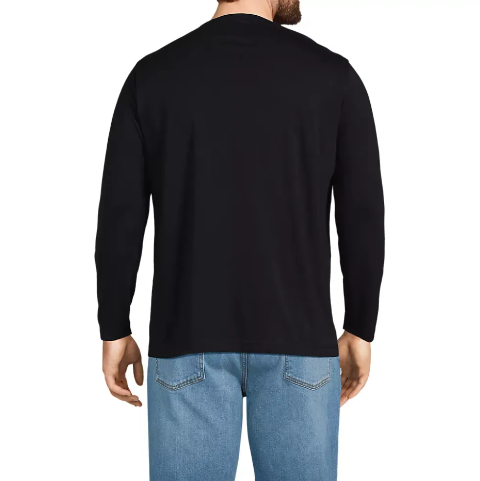 Men's Long Sleeve Cotton Supima Henley