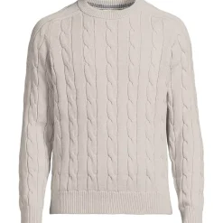 Men's Long Sleeve Drifter Cable Crewneck Sweater