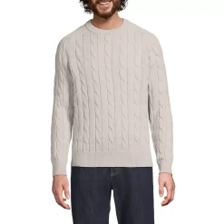 Men's Long Sleeve Drifter Cable Crewneck Sweater