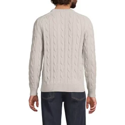 Men's Long Sleeve Drifter Cable Crewneck Sweater