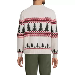 Men's Long Sleeve Drifter Christmas Tree Crewneck Sweater