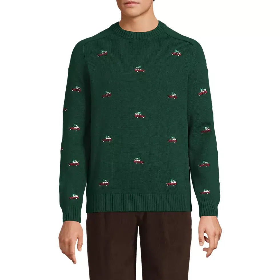 Men's Long Sleeve Drifter Holiday Roads Crewneck Sweater