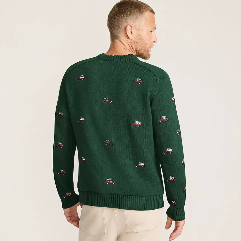 Men's Long Sleeve Drifter Holiday Roads Crewneck Sweater