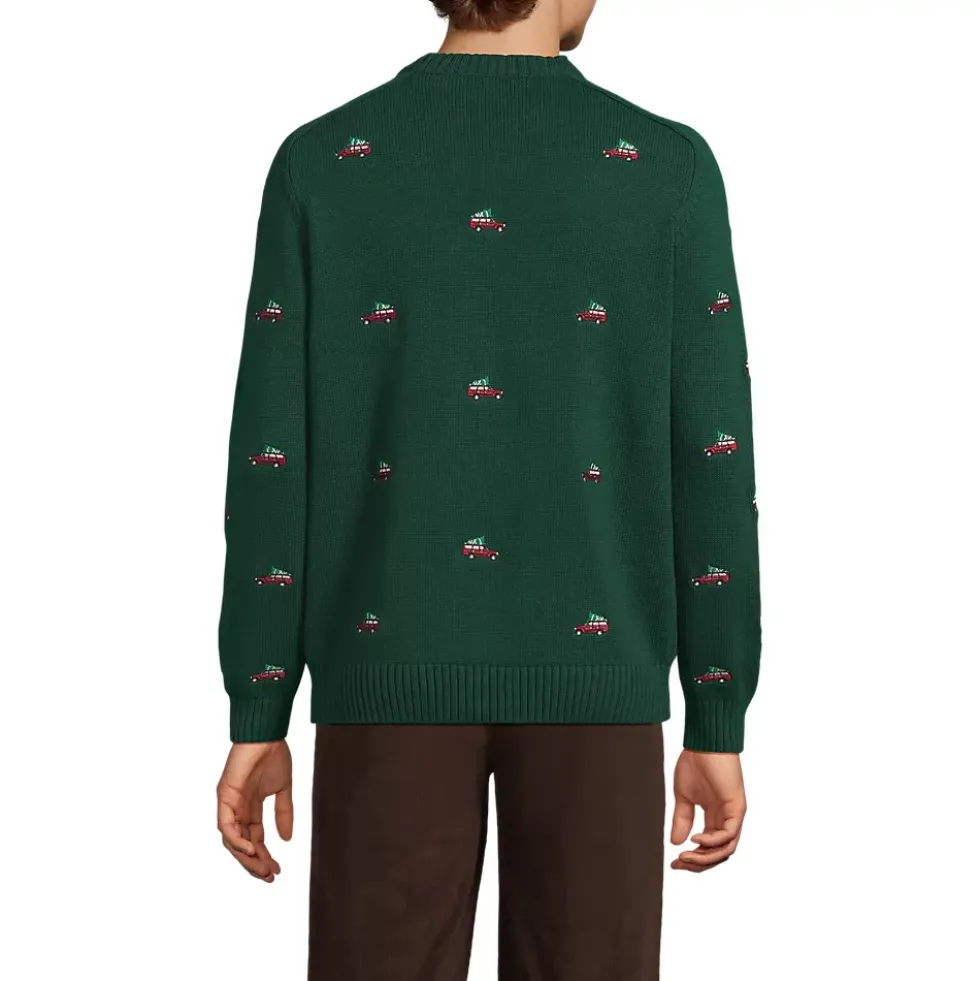 Men's Long Sleeve Drifter Holiday Roads Crewneck Sweater