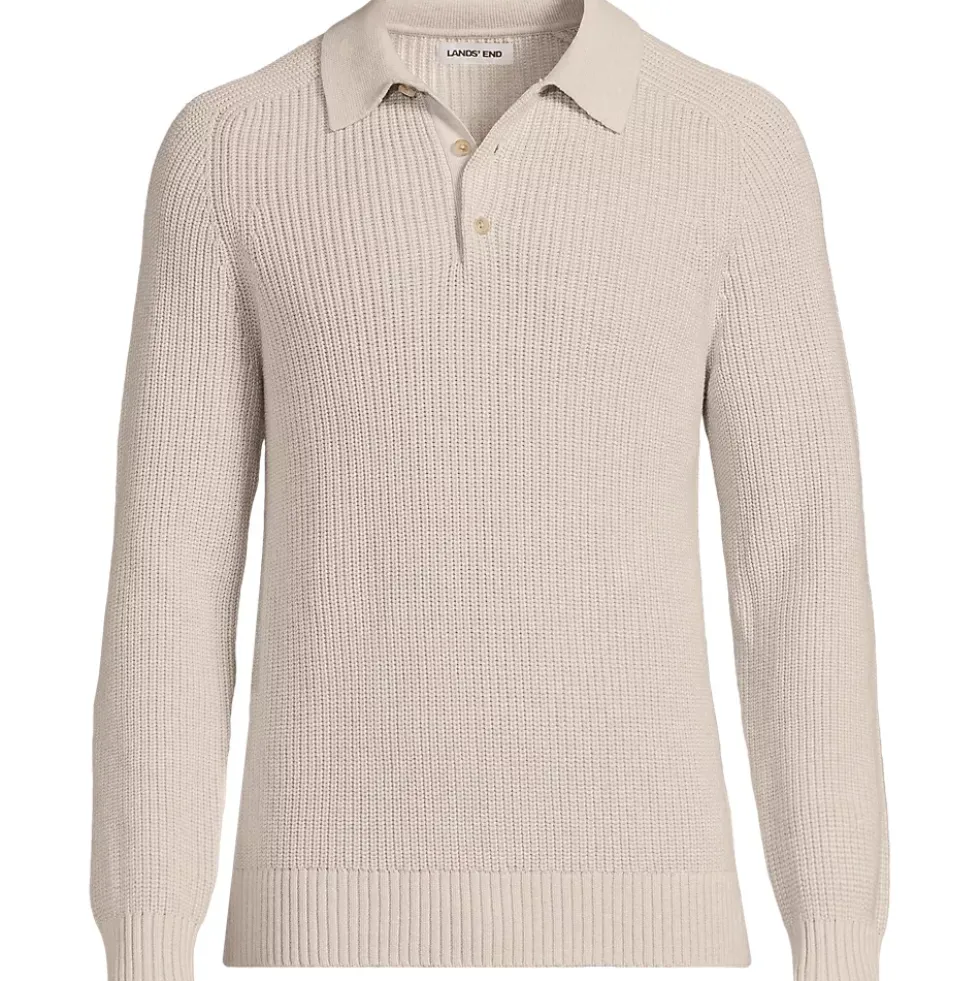 Men's Long Sleeve Drifter Polo Sweater