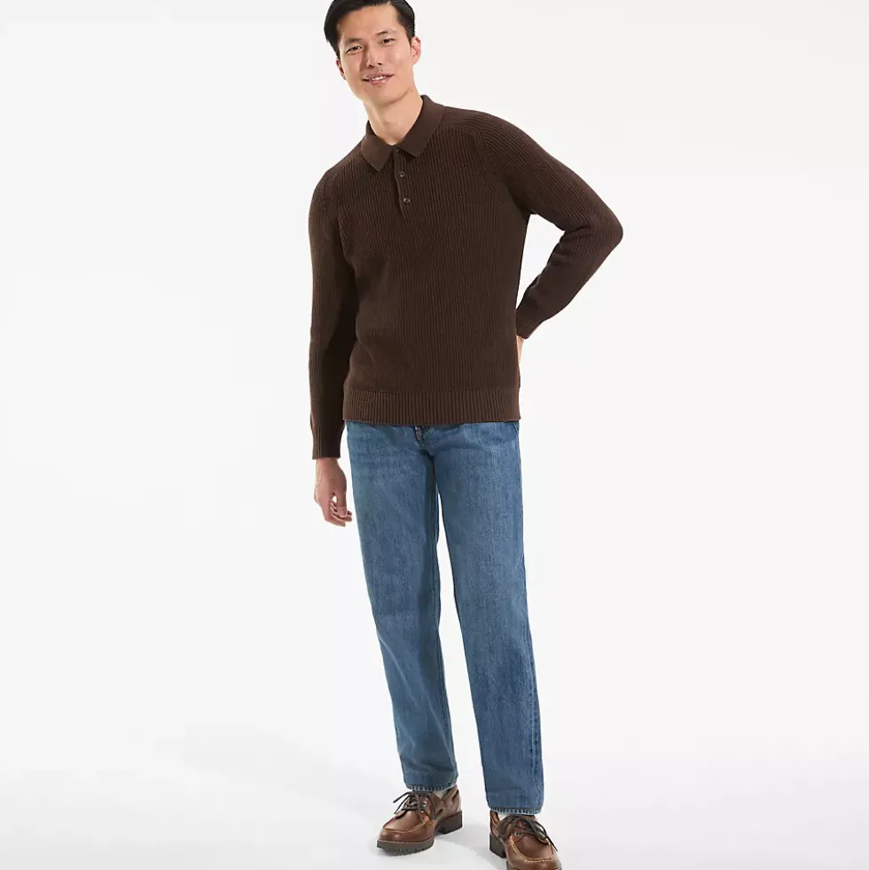 Men's Long Sleeve Drifter Polo Sweater