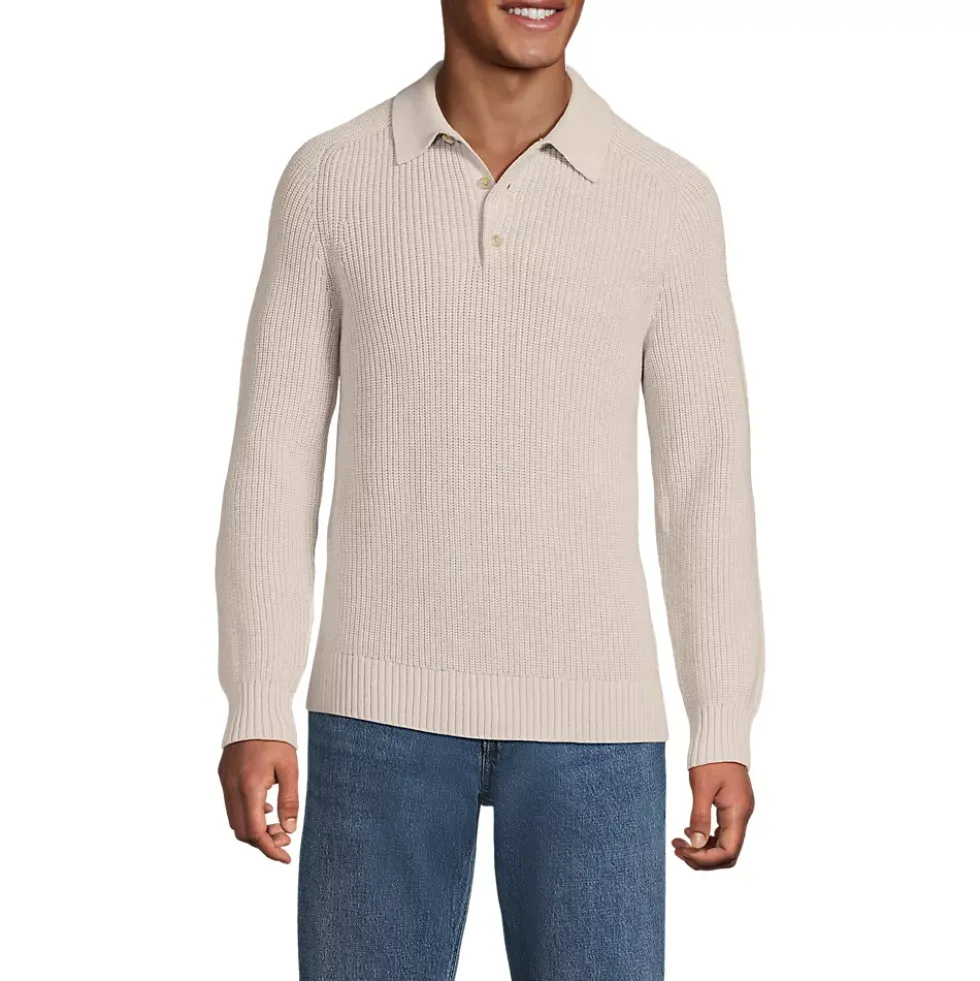 Men's Long Sleeve Drifter Polo Sweater