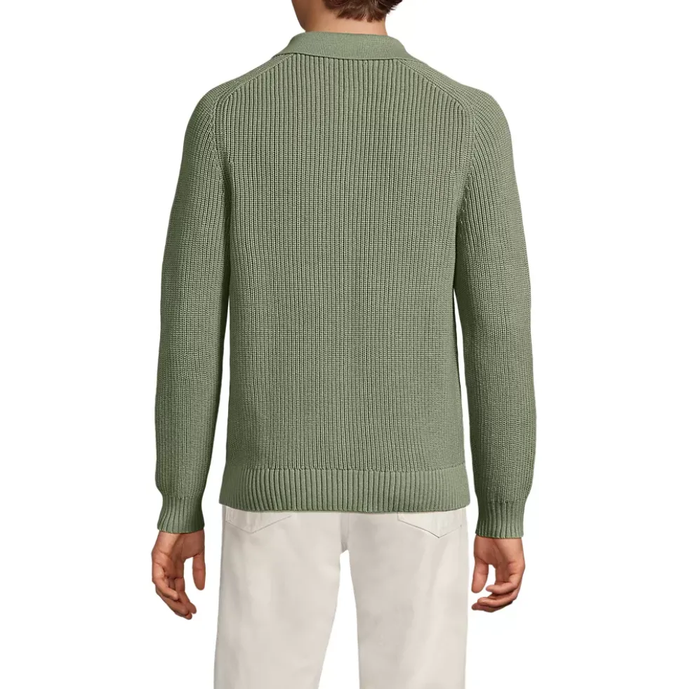 Men's Long Sleeve Drifter Polo Sweater