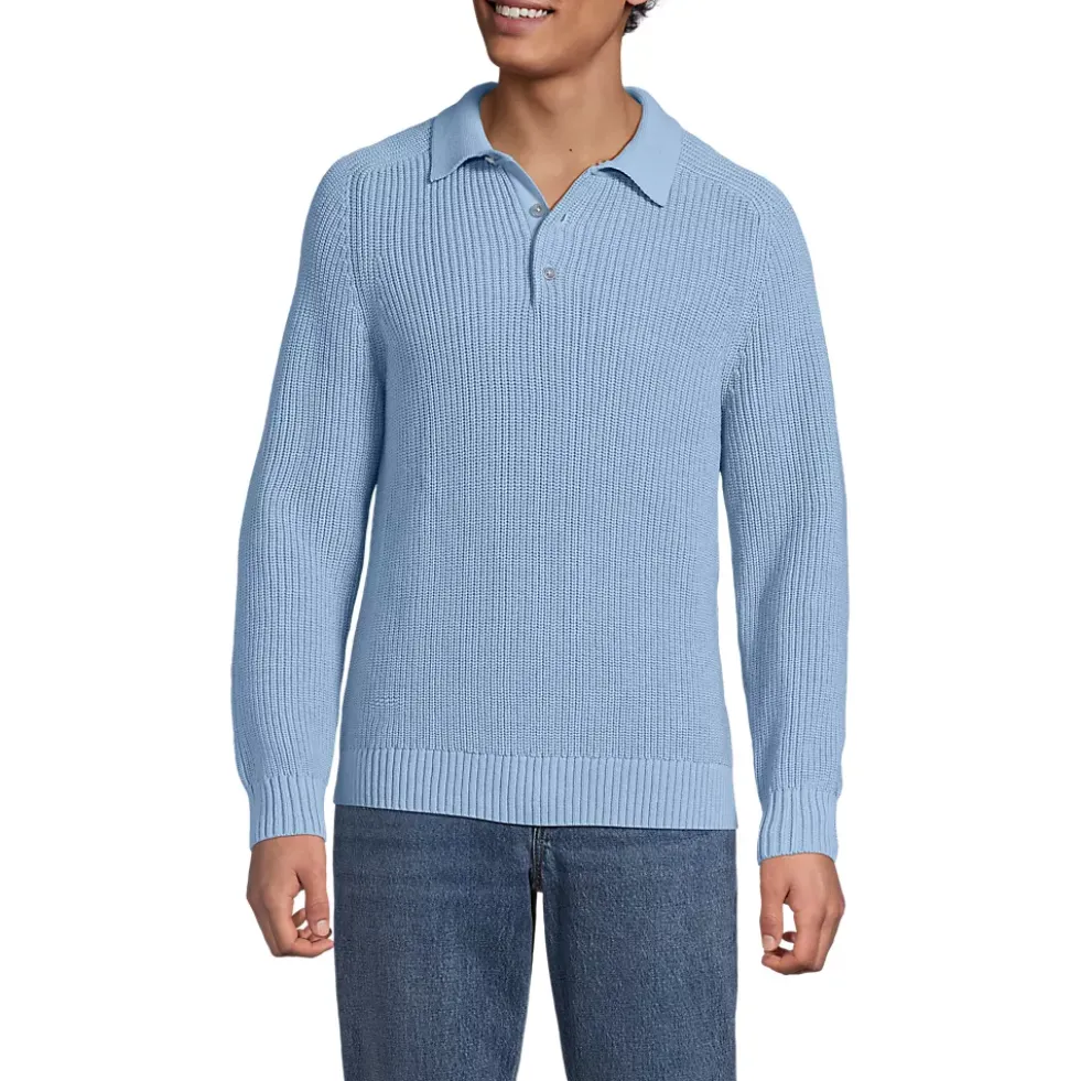 Men's Long Sleeve Drifter Polo Sweater