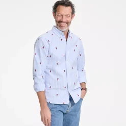Men's Long Sleeve Easy Fit Sail Rigger Oxford Shirt