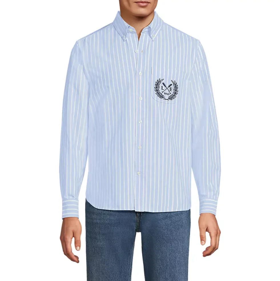 Men's Long Sleeve Easy Fit Sail Rigger Oxford Shirt