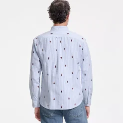 Men's Long Sleeve Easy Fit Sail Rigger Oxford Shirt