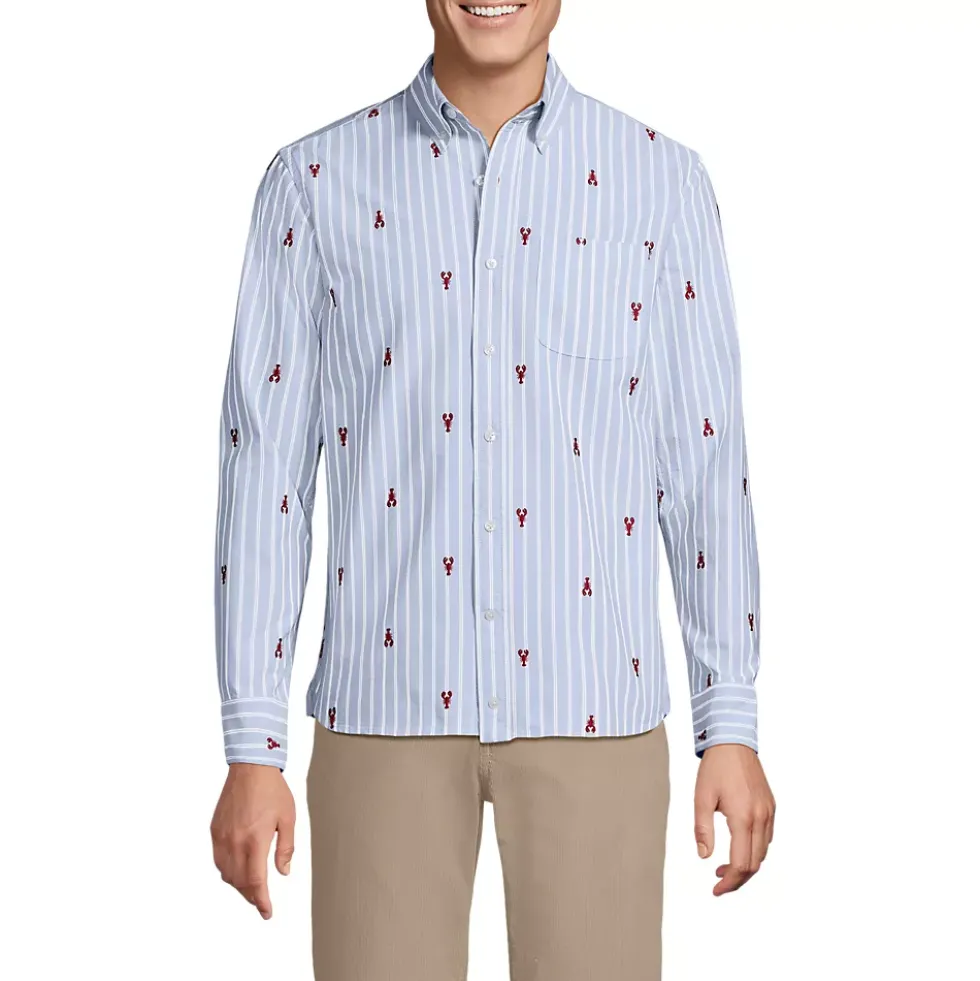 Men's Long Sleeve Easy Fit Sail Rigger Oxford Shirt