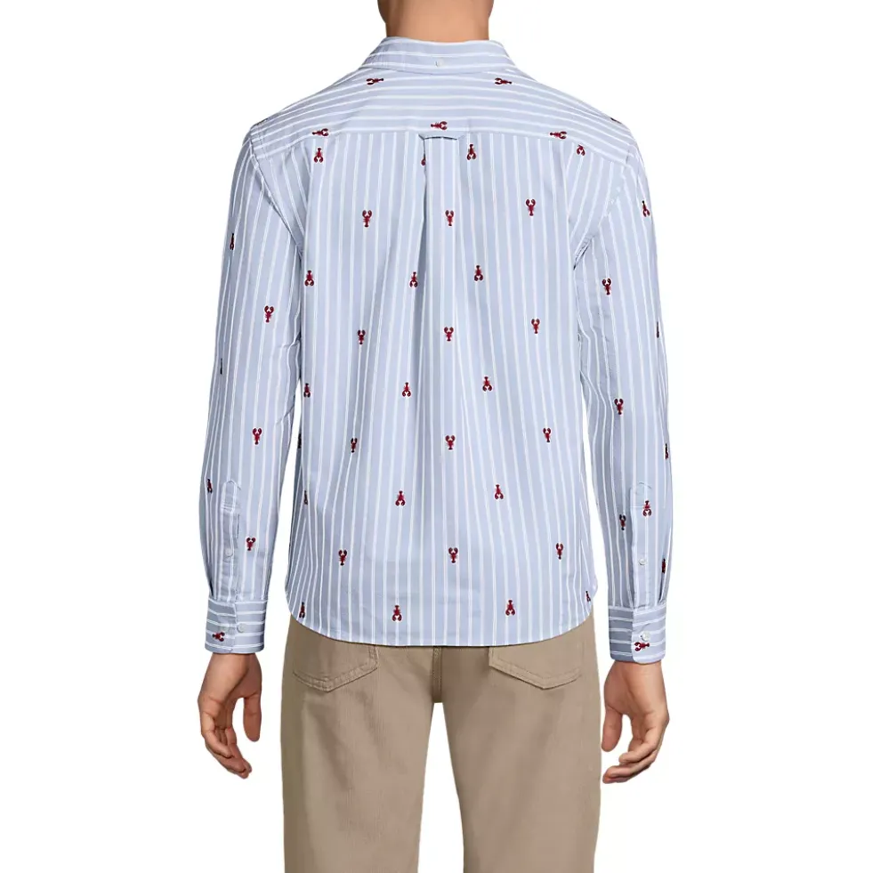 Men's Long Sleeve Easy Fit Sail Rigger Oxford Shirt