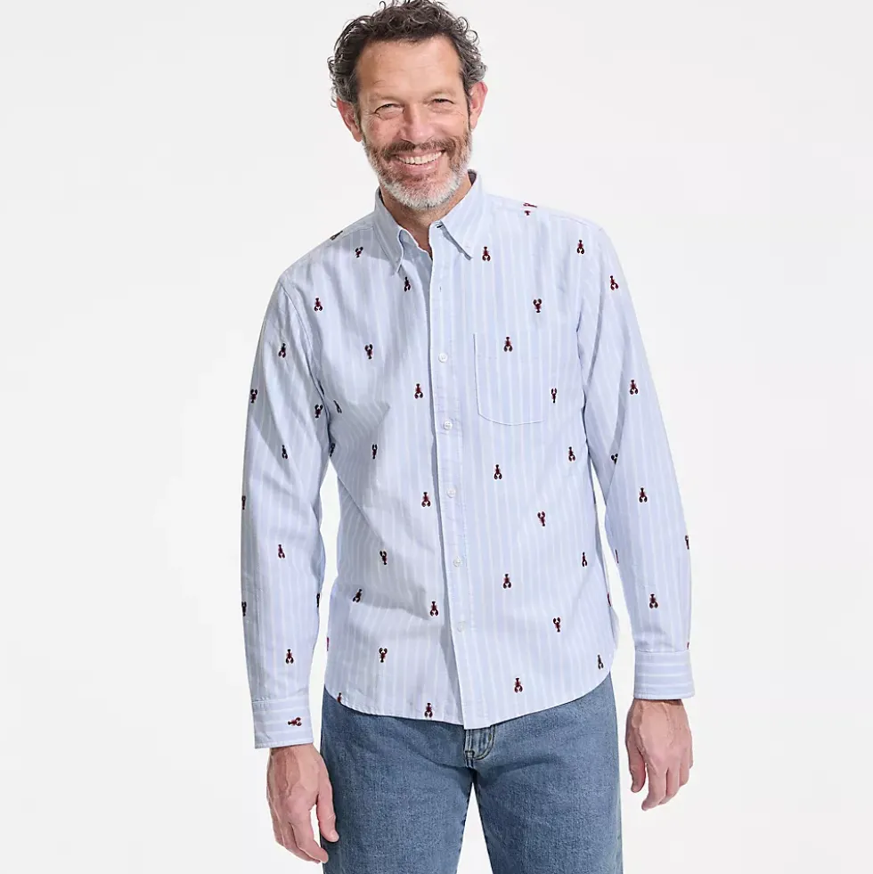 Men's Long Sleeve Easy Fit Sail Rigger Oxford Shirt