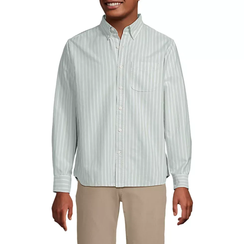 Men's Long Sleeve Easy Fit Sail Rigger Oxford Shirt