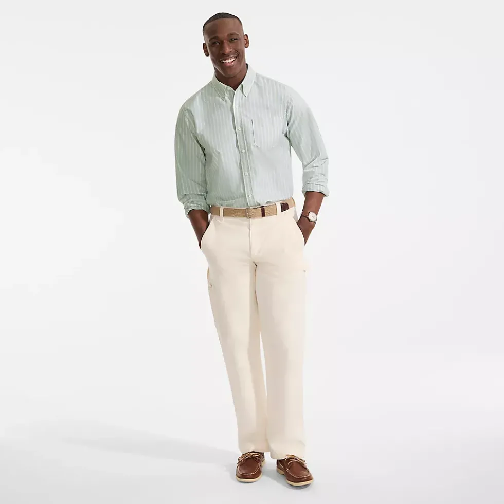Men's Long Sleeve Easy Fit Sail Rigger Oxford Shirt