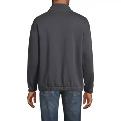 Men's Long Sleeve French Terry Vintage Wash Quarter Zip
