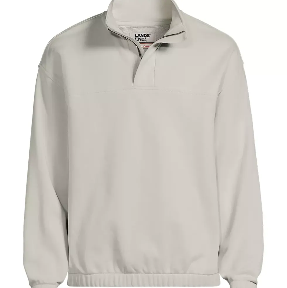 Men's Long Sleeve French Terry Vintage Wash Quarter Zip