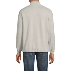 Men's Long Sleeve French Terry Vintage Wash Quarter Zip