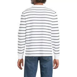 Men's Long Sleeve Honeycomb Pique Henley