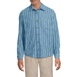 Men's Long Sleeve Knit Boucle Button Through Shirt