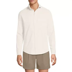 Men's Long Sleeve Knit Travel Kit Oxford Shirt