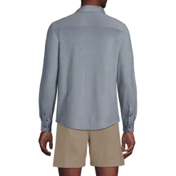 Men's Long Sleeve Knit Travel Kit Oxford Shirt