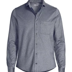 Men's Long Sleeve Knit Travel Kit Oxford Shirt