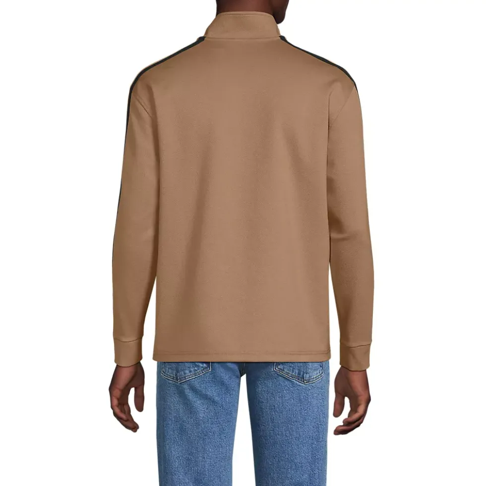 Men's Long Sleeve Knit Twill Track Full Zip