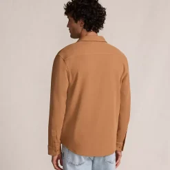 Men's Long Sleeve Knit Workwear Waffle Shirt