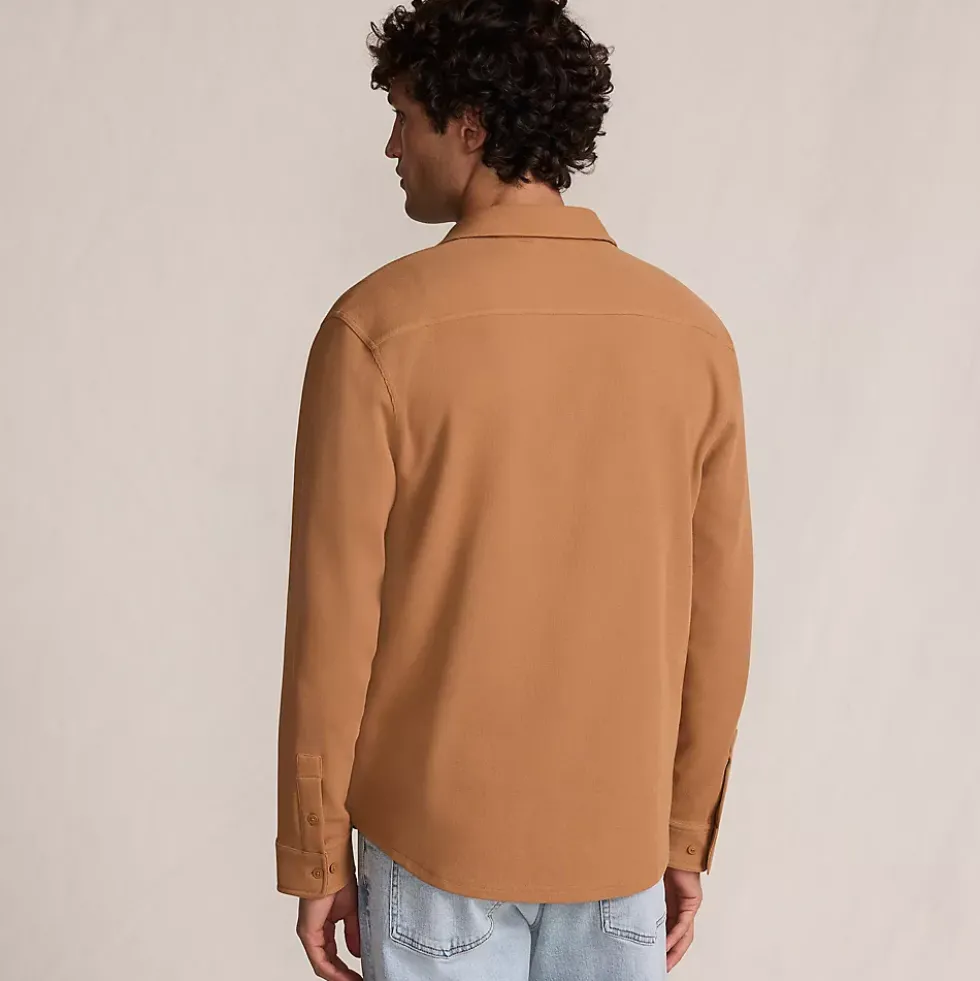 Men's Long Sleeve Knit Workwear Waffle Shirt