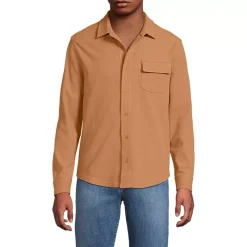 Men's Long Sleeve Knit Workwear Waffle Shirt