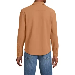 Men's Long Sleeve Knit Workwear Waffle Shirt