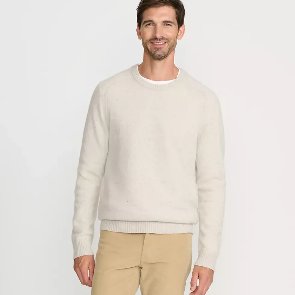 Men's Long Sleeve Lambswool Crewneck Sweater