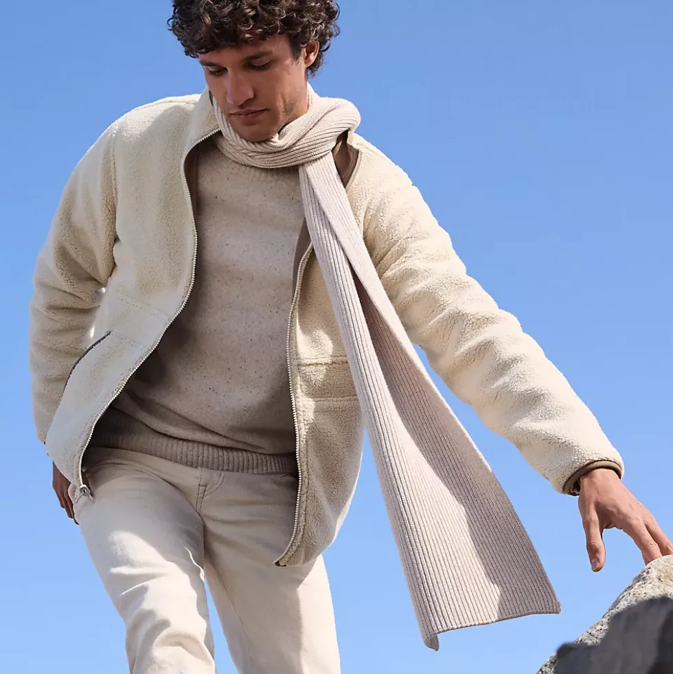 Men's Long Sleeve Lambswool Crewneck Sweater