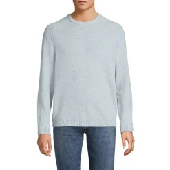 Men's Long Sleeve Lambswool Crewneck Sweater