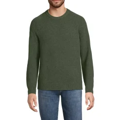 Men's Long Sleeve Lambswool Crewneck Sweater