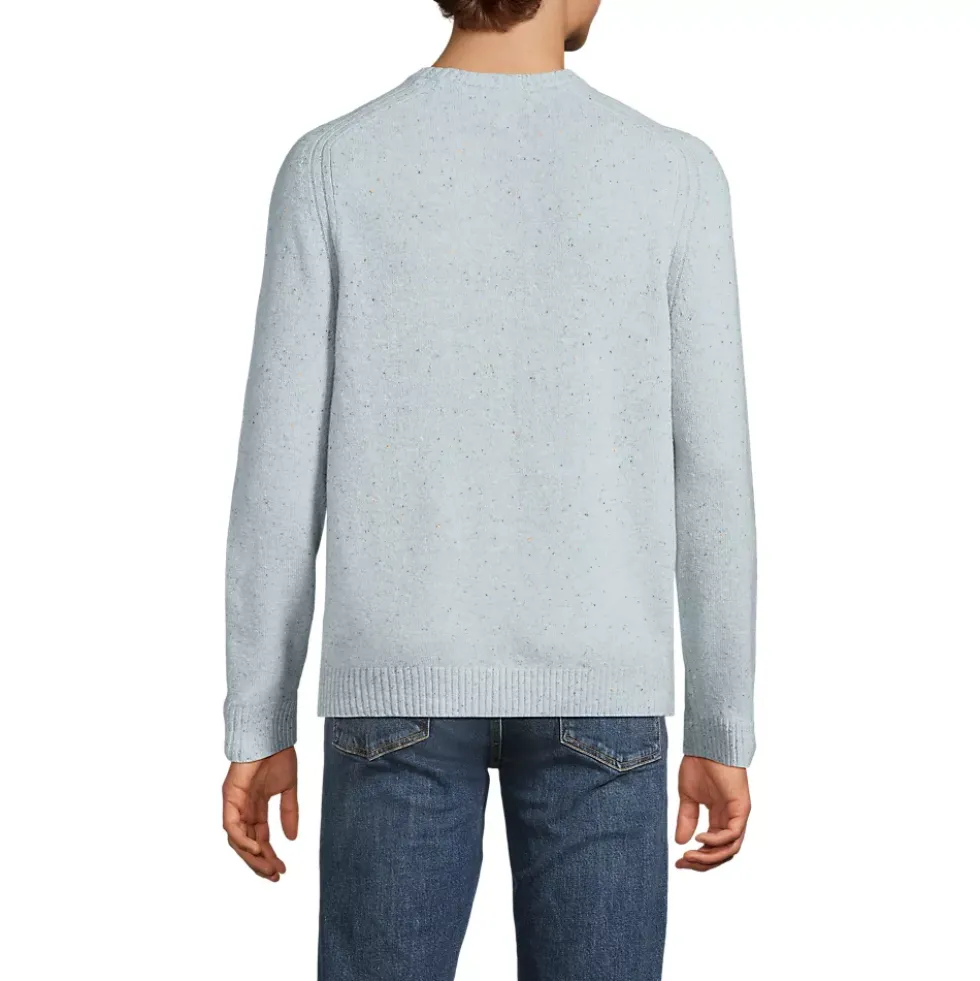Men's Long Sleeve Lambswool Crewneck Sweater