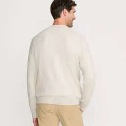 Men's Long Sleeve Lambswool Crewneck Sweater