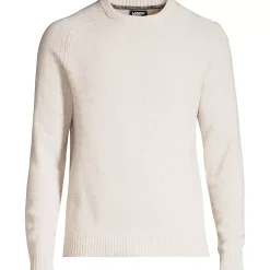 Men's Long Sleeve Lambswool Crewneck Sweater