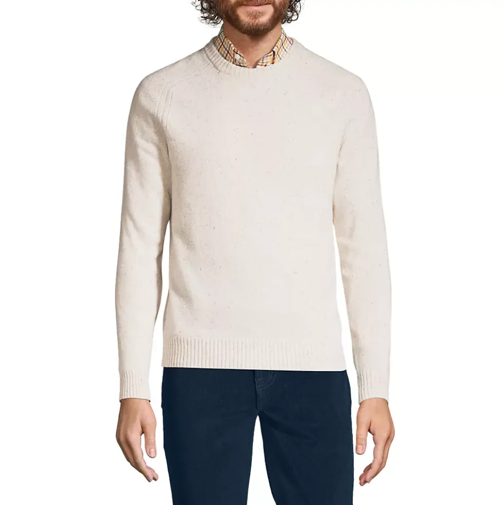Men's Long Sleeve Lambswool Crewneck Sweater