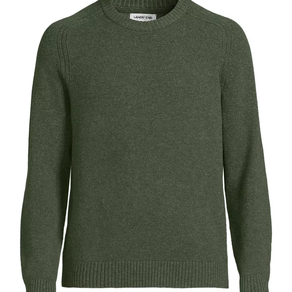 Men's Long Sleeve Lambswool Crewneck Sweater
